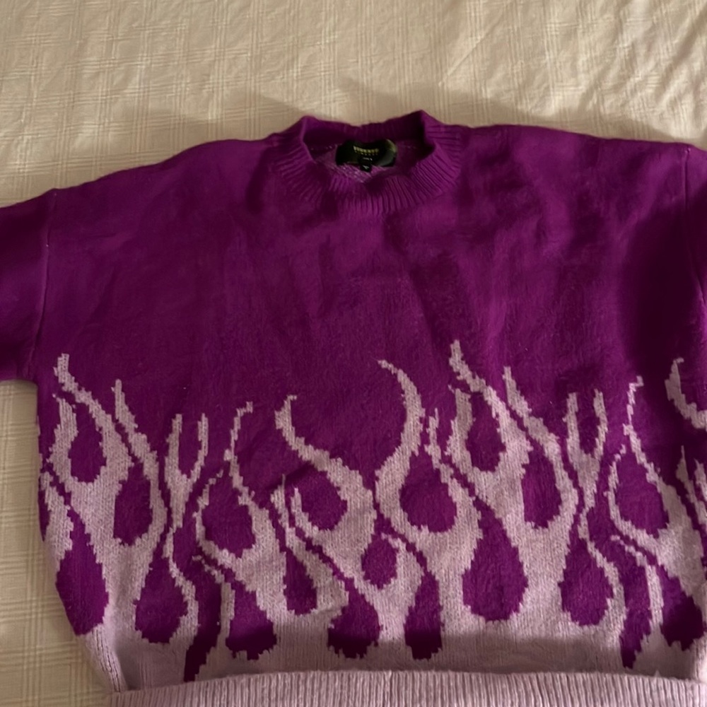 Purple Flame Sweater